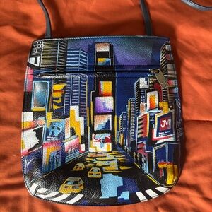 Anuschka Hand Painted Leather Crossbody